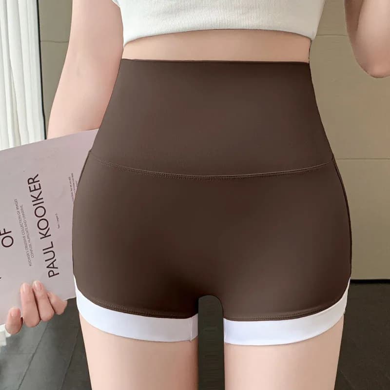 2025 Women's fitness shorts for yoga Running cycling shorts Breathable sports leggings Gym breathable shorts for high waist training