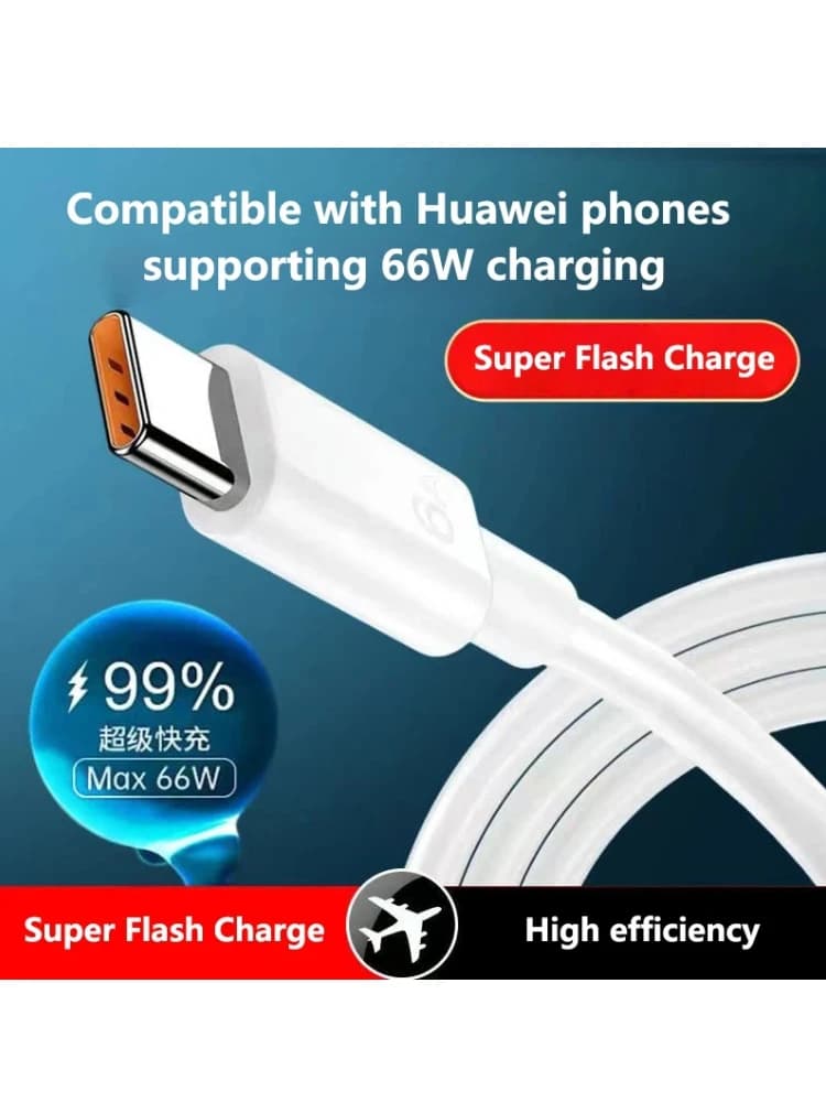 Max 66w C-port Data Cable Super Fast Smartphones Suitable For Huawei Mate Apple Xiaomi Samsung Data Cable Original Fast Charging