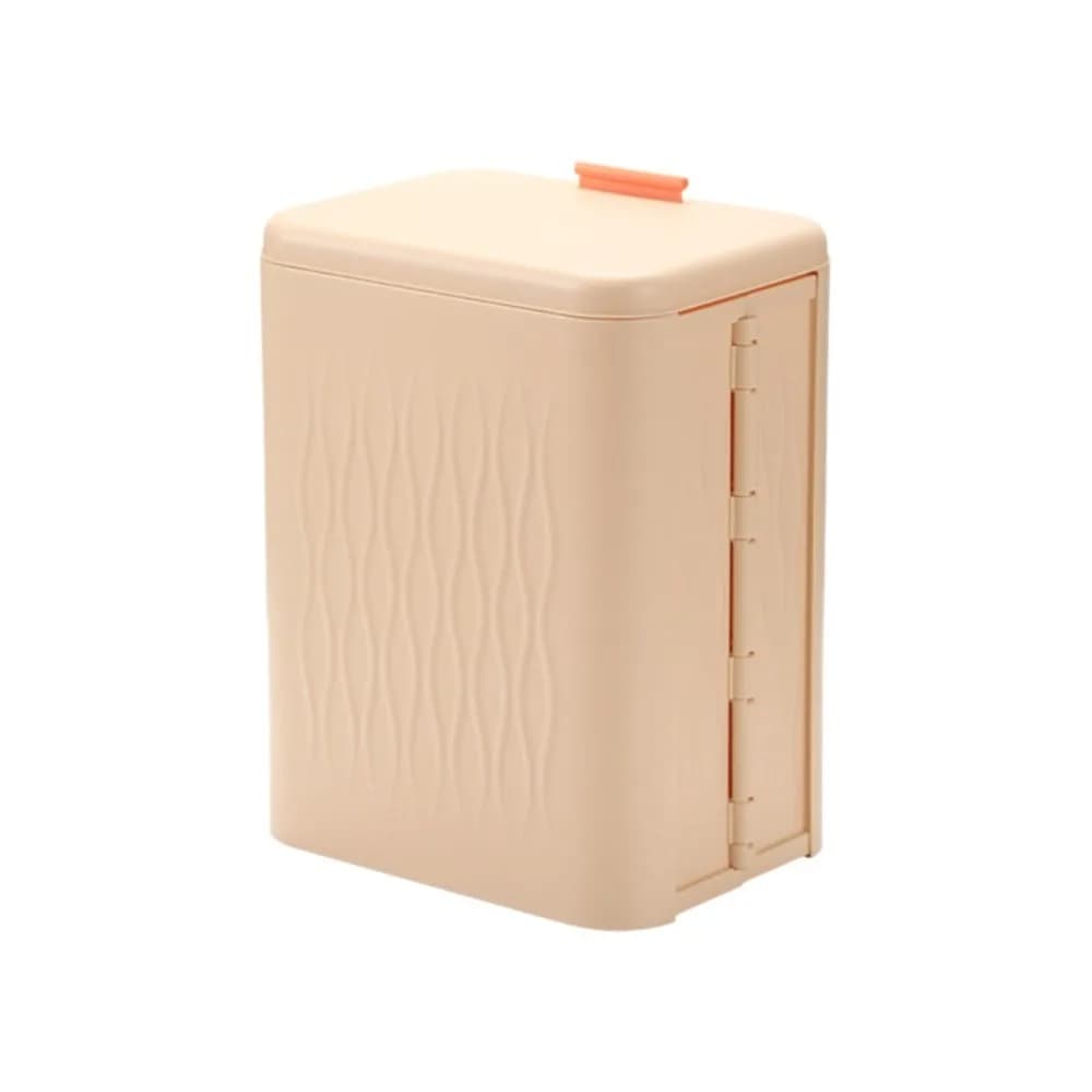 12L Kitchen Garbage Bin Odor Control Space Saving Folding Waste Bin Detachable Hook Plastic Wall Mounted Bin