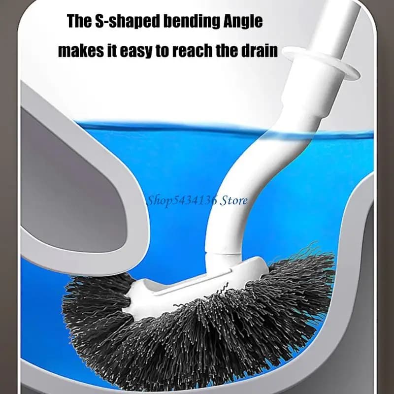 Set scopini per WC da bagno H7ED con base portaoggetti pulizia profonda e efficienza dello spazio