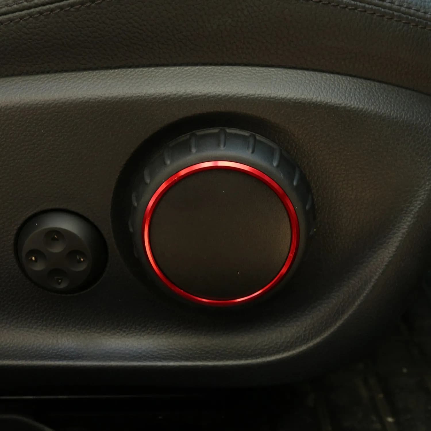 Super Sale 6Pcs Car Seat Adjustment Switch Knob Ring Cover Trim Red for Mercedes Benz A B GLA CLA Class W176 W117 W246 C117 A180