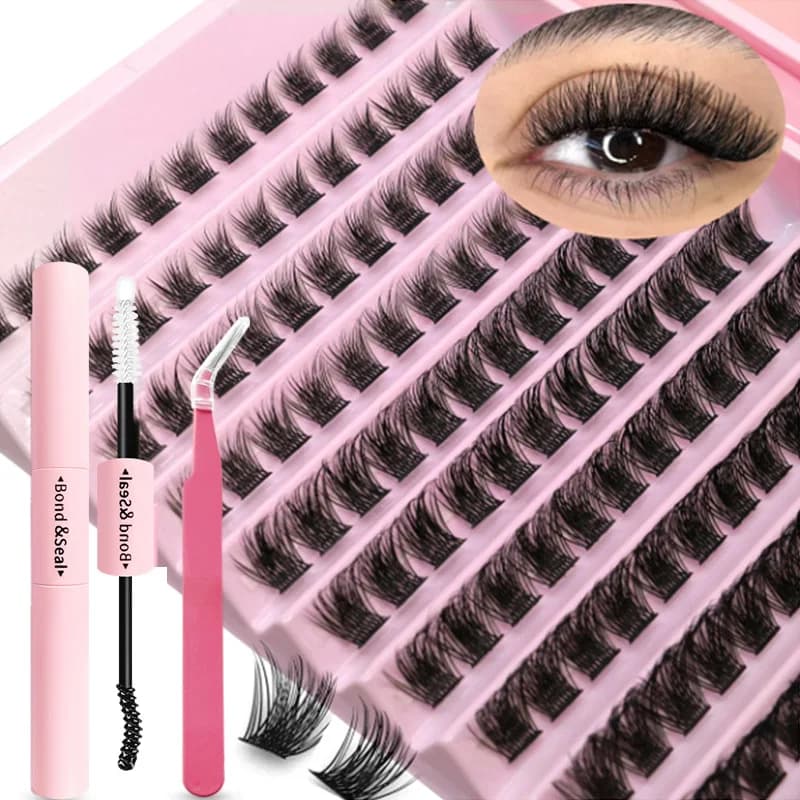 Cluster Mix Cluster for eyelashes with tie and seals and eyelash accessories
