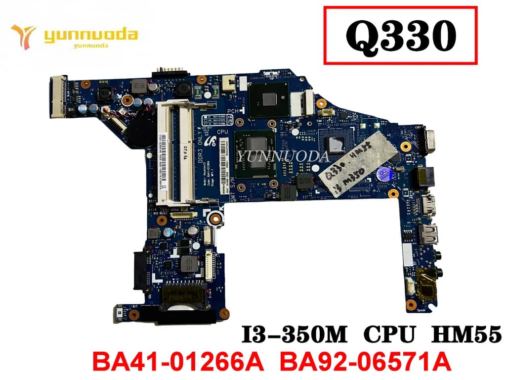 Originale Per SAMSUNG Q330 scheda madre Del Computer Portatile I3-350M CPU HM55 BA41-01266A BA92-06571A Testato Buona Spedizione Gratuita