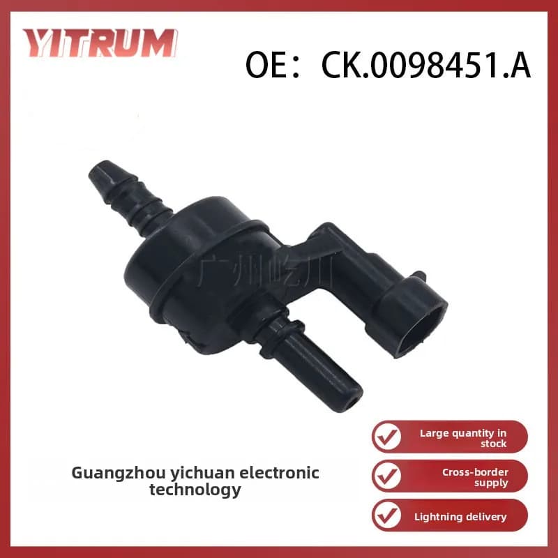 Valvola di spurgo contenitore Fiat EVAP CK.0098451.A, solenoide vuoto per aspirazione auto Fiat