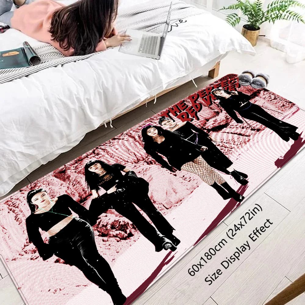 KPOP R-Red-velvet zerbino lavabile antiscivolo soggiorno divano sedie Area Mat cucina comodino tappeti