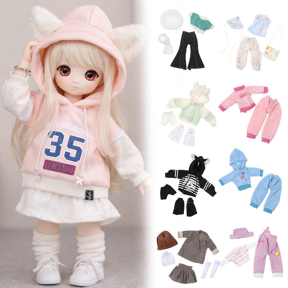 Gonna per Bambola BJD 1/6 da 23 cm, Stili Multipli, Fatta a Mano, Sostituisce l'Abbigliamento Originale della Bambola, Accessorio Fai-da-Te per Bambole in Cotone