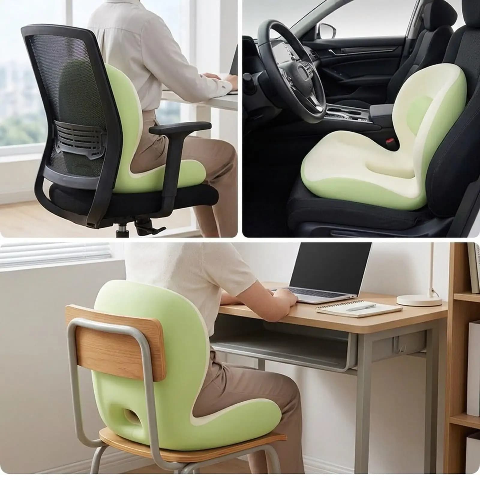 Ergonomic Seat Cushion Orthopedic Cushion Coccyx Pillow Office Chair Seat Cushion for Tailbone