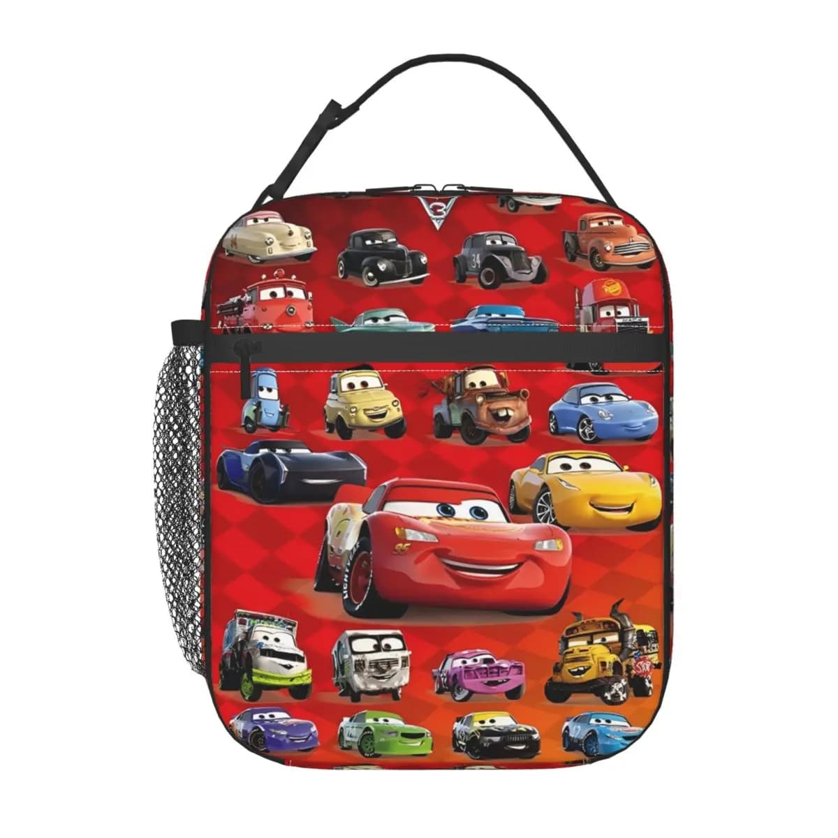Lightnings Anime McQueens Thermal bag for women's lunch, reusable lunch container, food container, with racing car design