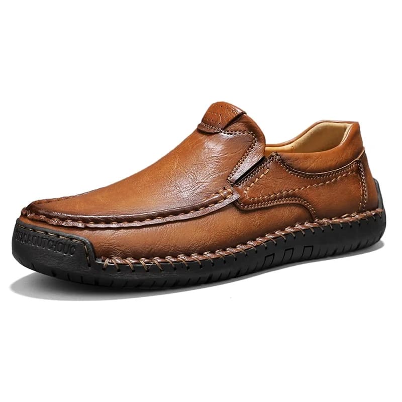 Scarpe Casual da Uomo in Vera Pelle, Mocassini Slip-on Comodi, Scarpe da Lavoro Fatte a Mano, Scarpe da Passeggio e Guida