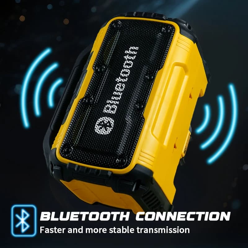 Altoparlante portatile Subwoofer wireless compatibile con Bluetooth Cantiere esterno Altoparlante impermeabile Surround stereo