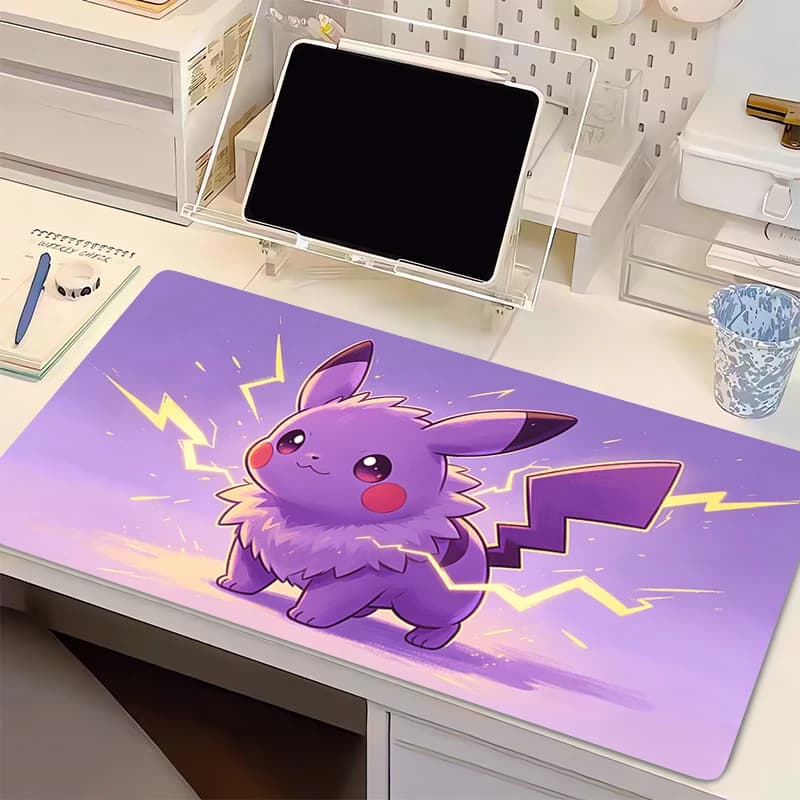Tappetino per mouse Pokemon HD Print Gamer Notebook Desk Mat XXL Tappetino per tastiera da gioco di grandi dimensioni kawaii Pikachu Progettato specificamente come tappetino per mouse