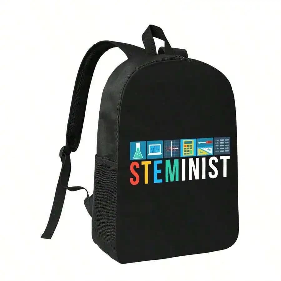 Zaino Steminist per adulti, borsa da viaggio per la scuola, compatibile con laptop da 15 pollici