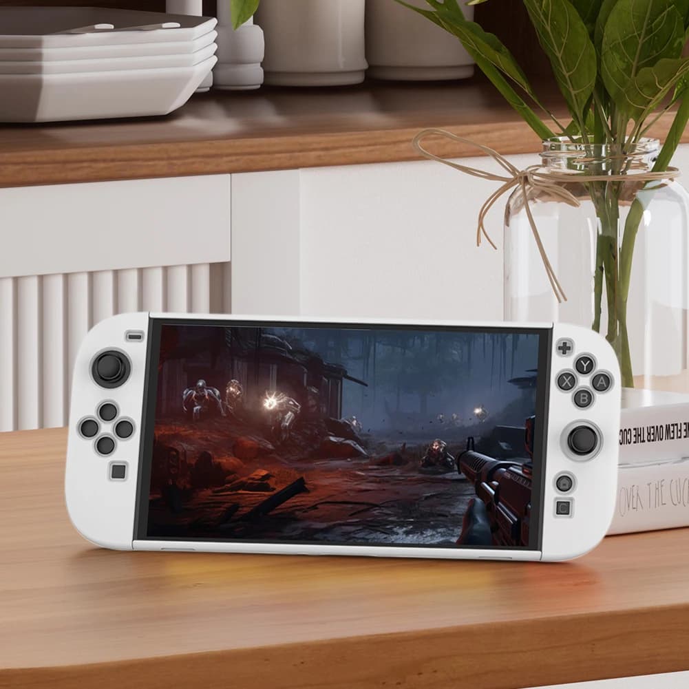 Custodia in TPU per Nintendo Switch 2, Cover Ergonomica con Impugnatura, Protezione Antiurto e Antigraffio, Accessori per Giochi