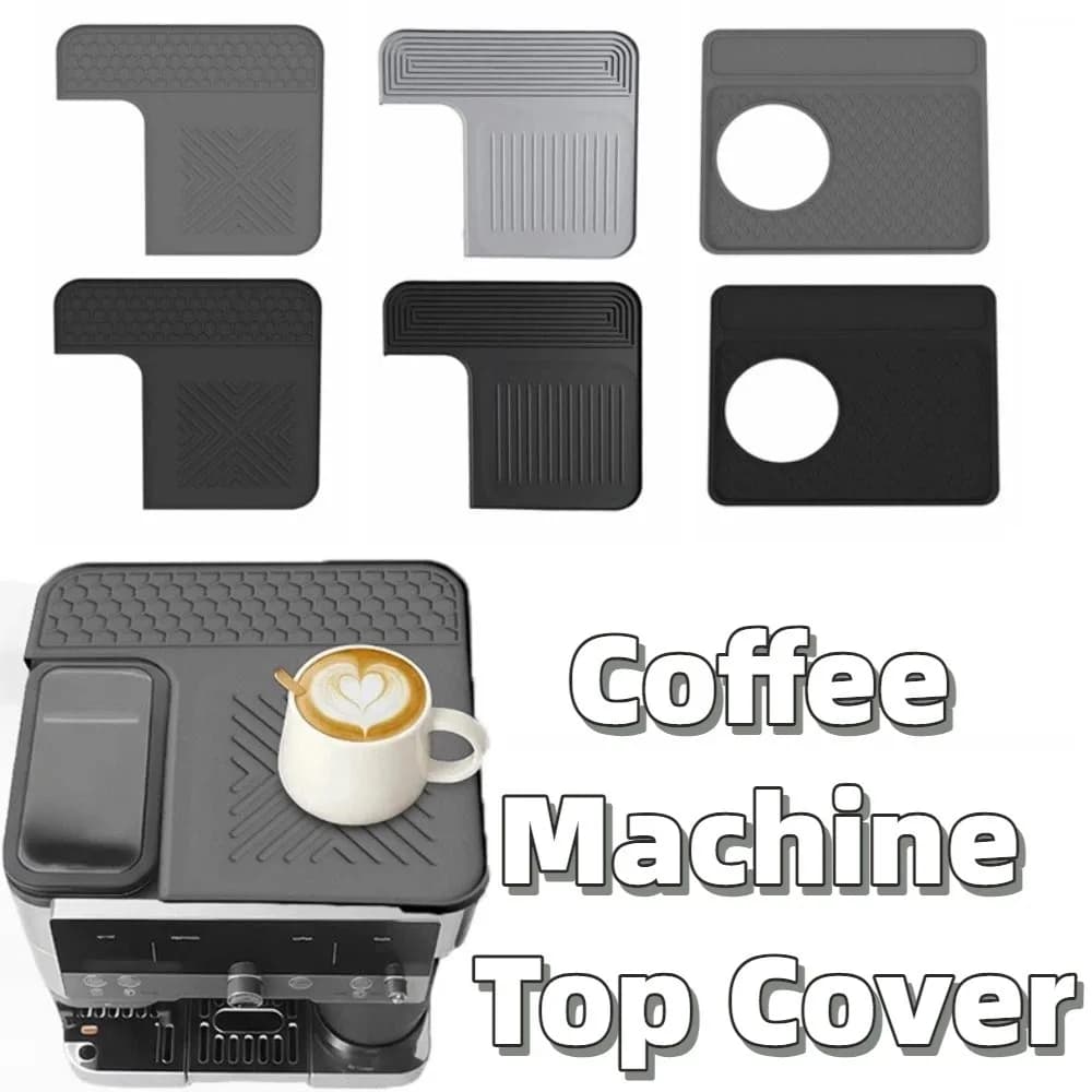 Food Grade Silicone Coffee Machine Top Cover Waterproof Anti-Scratch Coffee Machine Protective Pad Dustproof Non-Slip