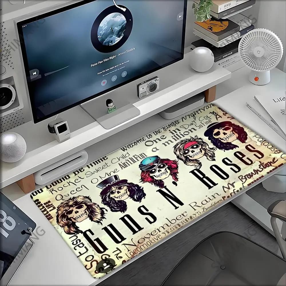 Rock Band Guns N Roses Usa la tua illusione I Tappetino per mouse Computer portatile Gamer Pad Accessori da gioco per PC Tappetini da scrivania