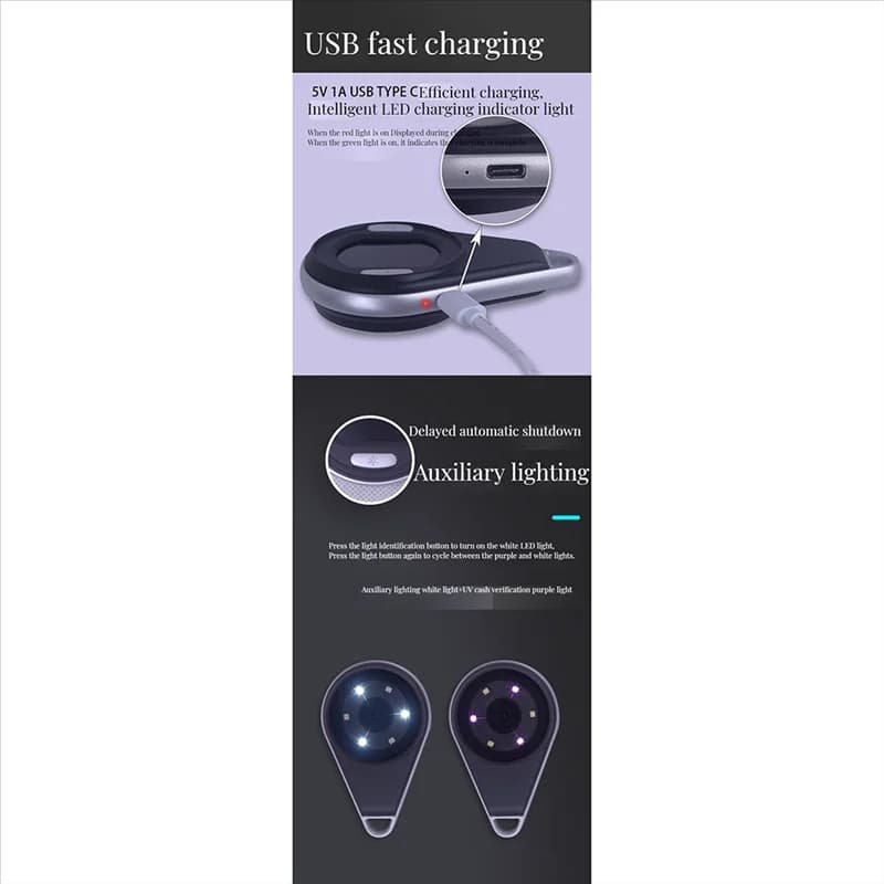 -X07A Lente d'ingrandimento con frequenza display digitale 60/80/100X con tre microscopio portatile a commutazione multipla