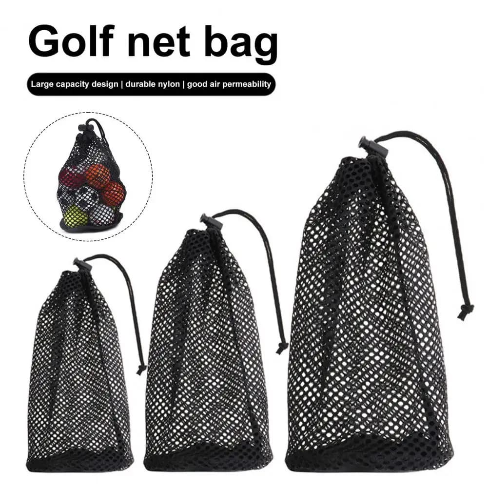 18/22/30 centimetri Sacchetto per palline da golf Sacchetto da ping pong Sacco da allenamento in rete Sacco in rete di stoccaggio in nylon Custodia a rete Palline da golf Borse da palestra Accessorio da golf
