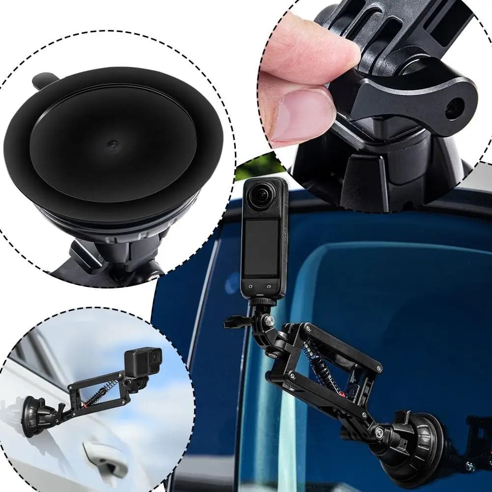 Universale Auto Ammortizzatore Per Insta360 Ace Pro 2 Action 5 Pro 13 Ventosa Regolabile Action Camera Accessori Q6I9