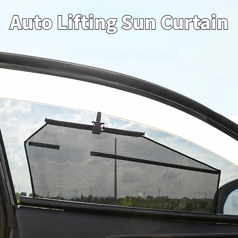 Auto Retractable Car Side Sun Curtain Universal UV Protection Light Blocking Board Car Window Sunshade Driving Accessories