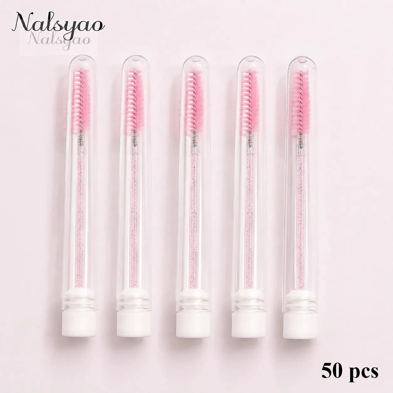 Replaceable Dust-proof Eyebrow Brush Applicator 20-100pcs Reusable Eyelash Mascara Wand Tube Eye Lashes Makeup Tools