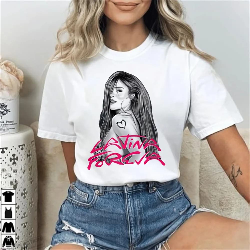 Karol g Latina Foreva t shirt teen anime Pop Culture women Colorful 2000s Punk Classic korean clothes Pastel Grunge women anime