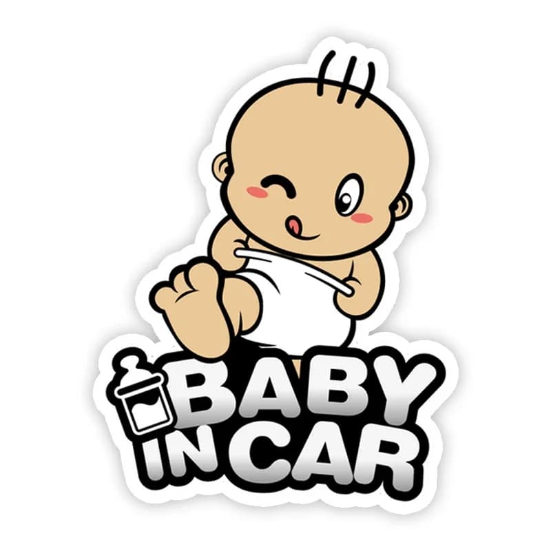 Car Sticker self-adhesive flower boy decoration for auto bumper raincoat and solar protection PVC15CM