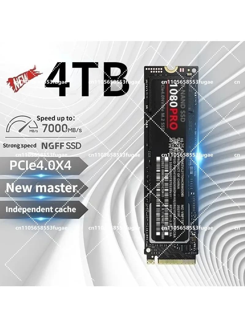 M.2 2280 PCIe 4.0 NVMe SSD 1TB 2TB 4TB Internal Solid State Drive for PC & Laptop Upgrade