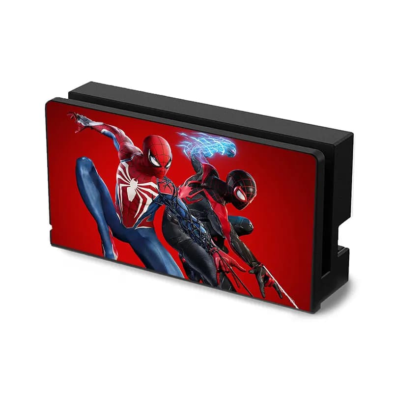 Custodia protettiva per piastra frontale per Nintendo Switch Oled TV Dock Station Cool Spider Game Custodia decorativa per piastra anteriore di ricambio