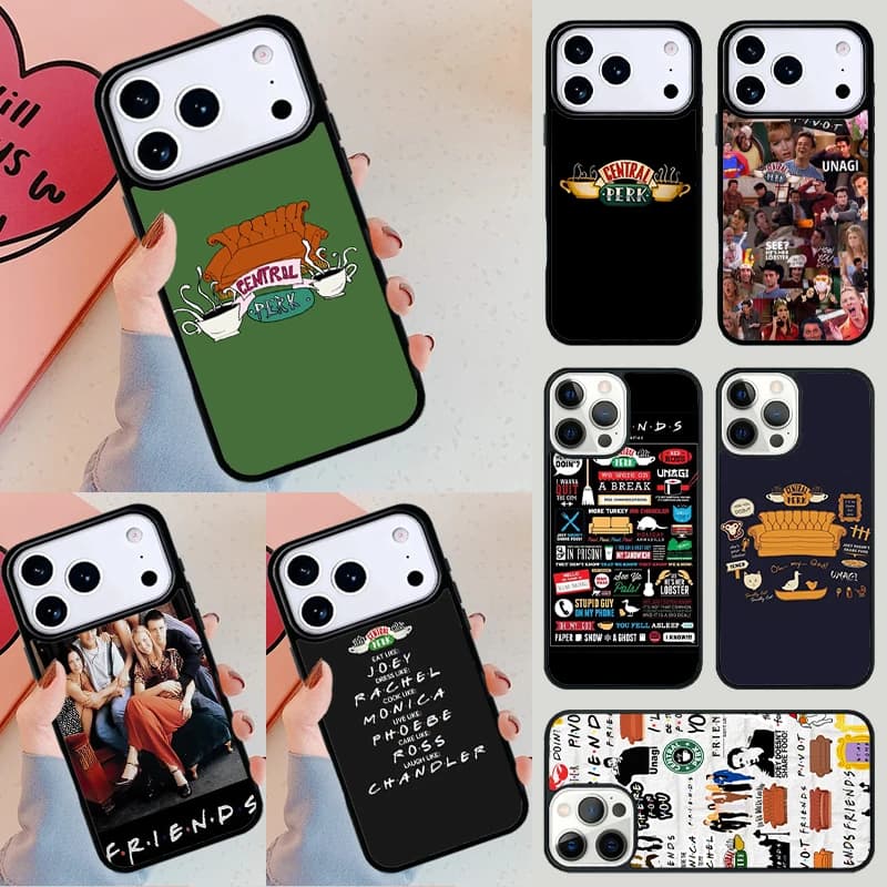 Cover per telefono Central Perk Coffee Friends TV per Apple iPhone 17 Air 16E 15 14 Plus 13 12 11 Pro Max Mini