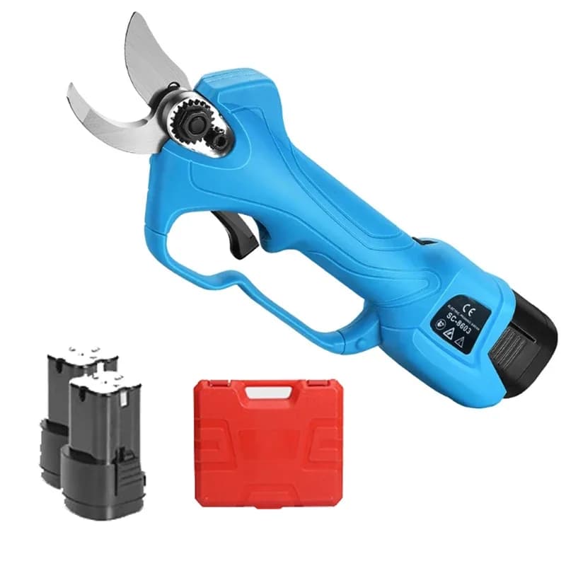 16.8 V Electric Garden Shears Potting Shears for Fruit Trees Garden Shearing Shears Multifunctional Electric Scissors 2 pcs Battery