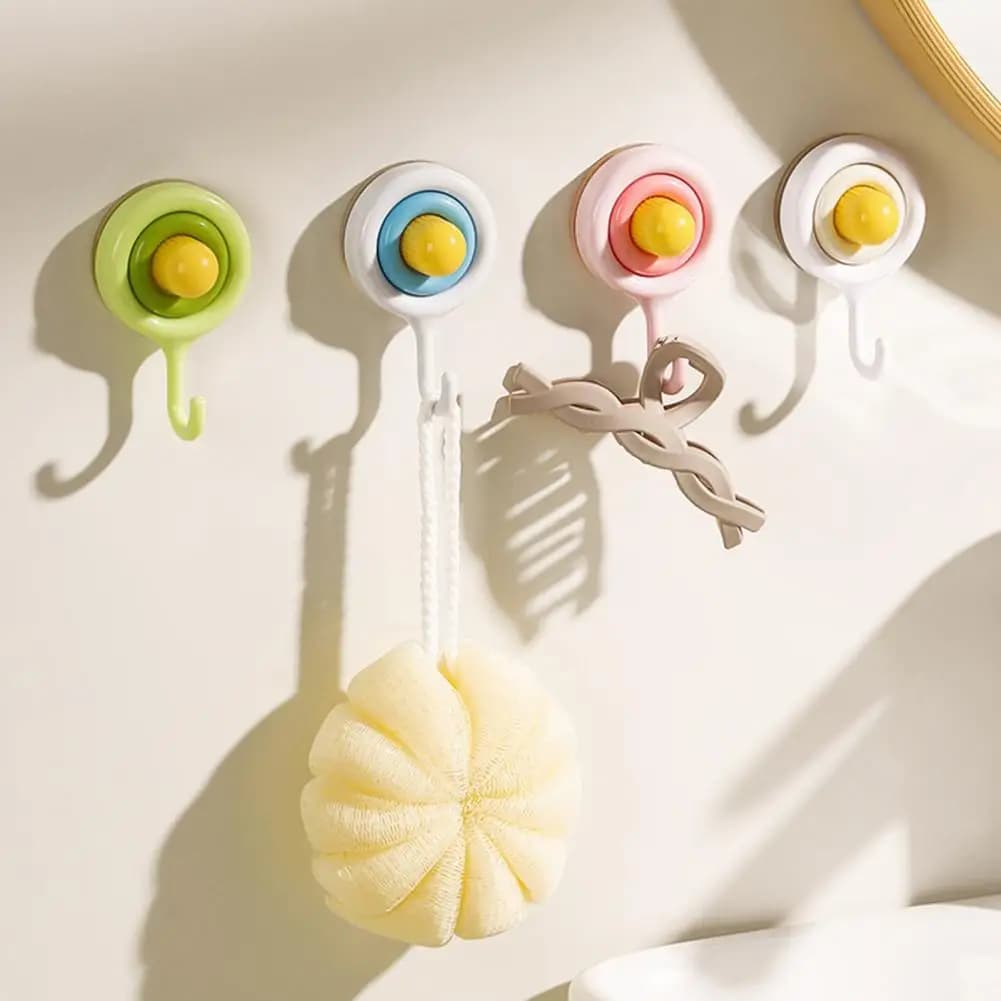 Gancio da Parete a Ventosa Rimovibile, Impermeabile, per Bagno, Ingresso, Camera da Letto, Appendiabiti per Vestiti, Sciarpe, Cucina