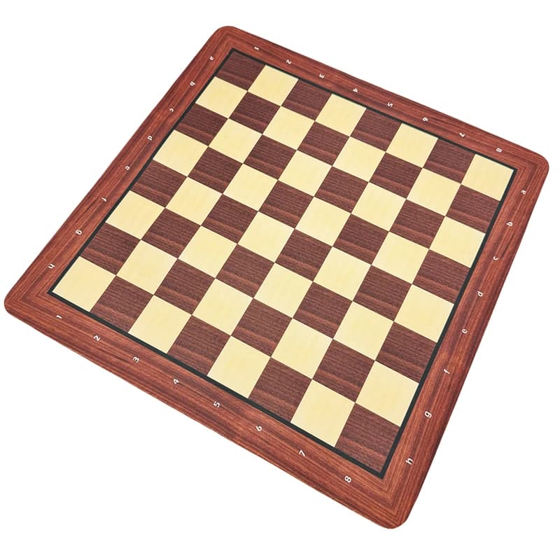 48cm/18.9inch Foldable and Rollable Soft Rubber Chess and Checkers Board for International Chess Tournaments