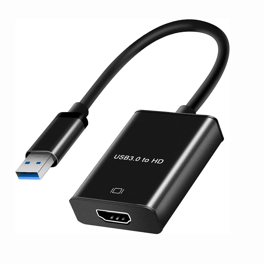 USB 3.0 to HDMI compatible converter USB 1080P external video card adapter cable compatible with PC Windows 10/11/MacOS 10.15