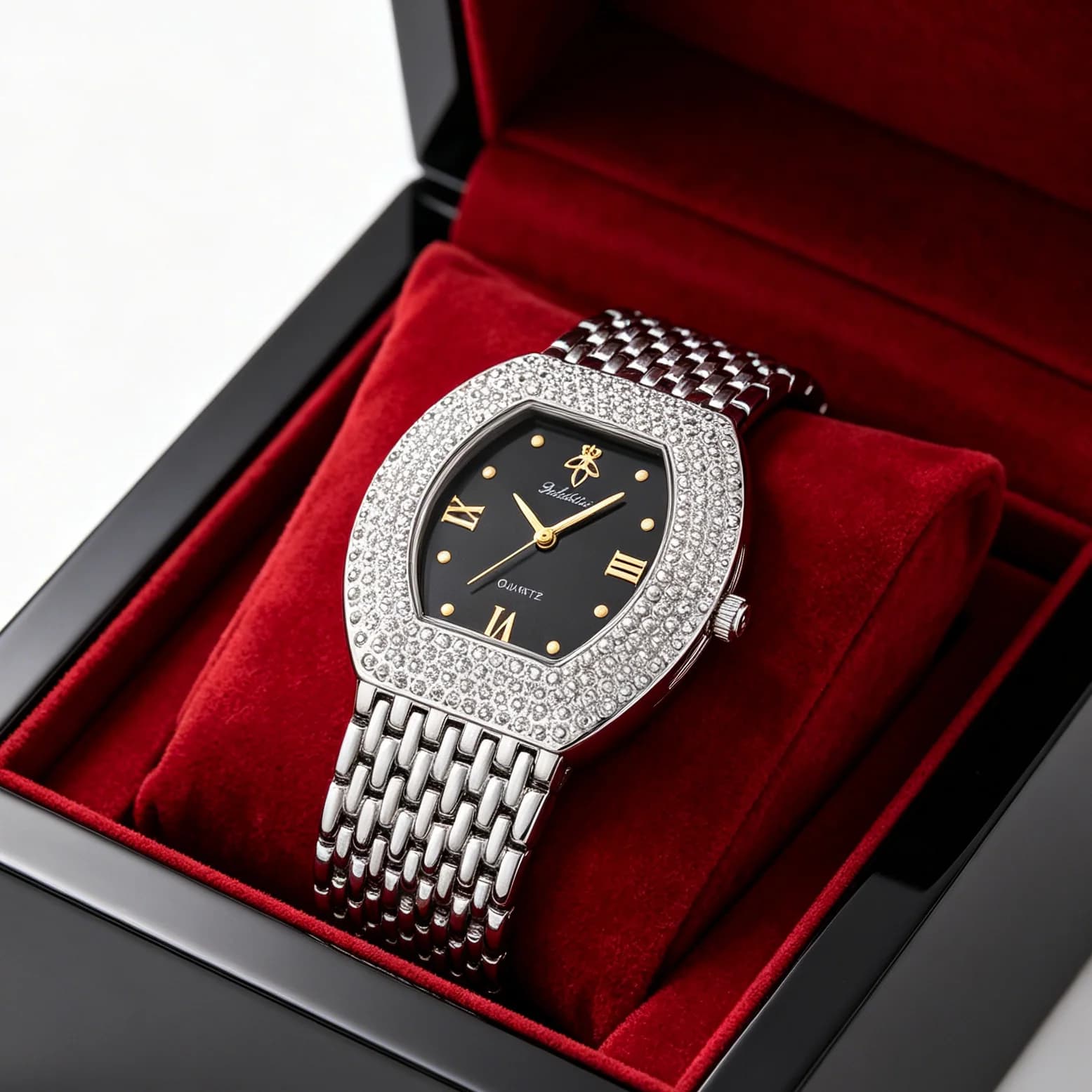YaLaLuSi Orologio da uomo e da donna alla moda, orologio sportivo impermeabile, orologio al quarzo di lusso tempestato di diamanti con spedizione gratuita