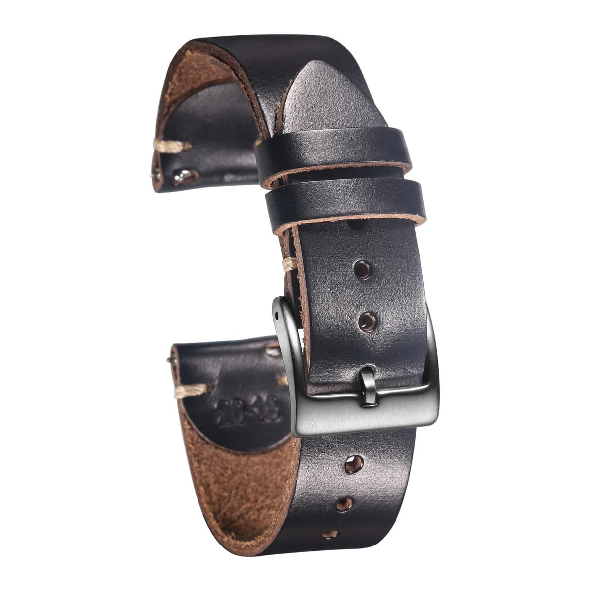 100% Genuine Leather Watch Bands With Quick Release Horween CXL Cowhide Vintage Wrist Strap For Men 22mm18mm19mm20mm