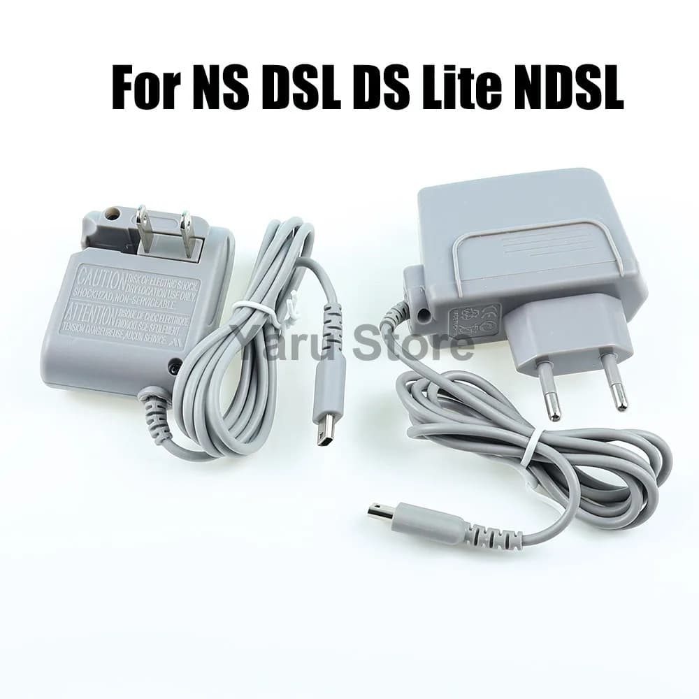 Adattatore di Alimentazione Yaru per NS DSL DS Lite NDSL, Caricabatterie da Viaggio AC 100-240V con Spina EU/US