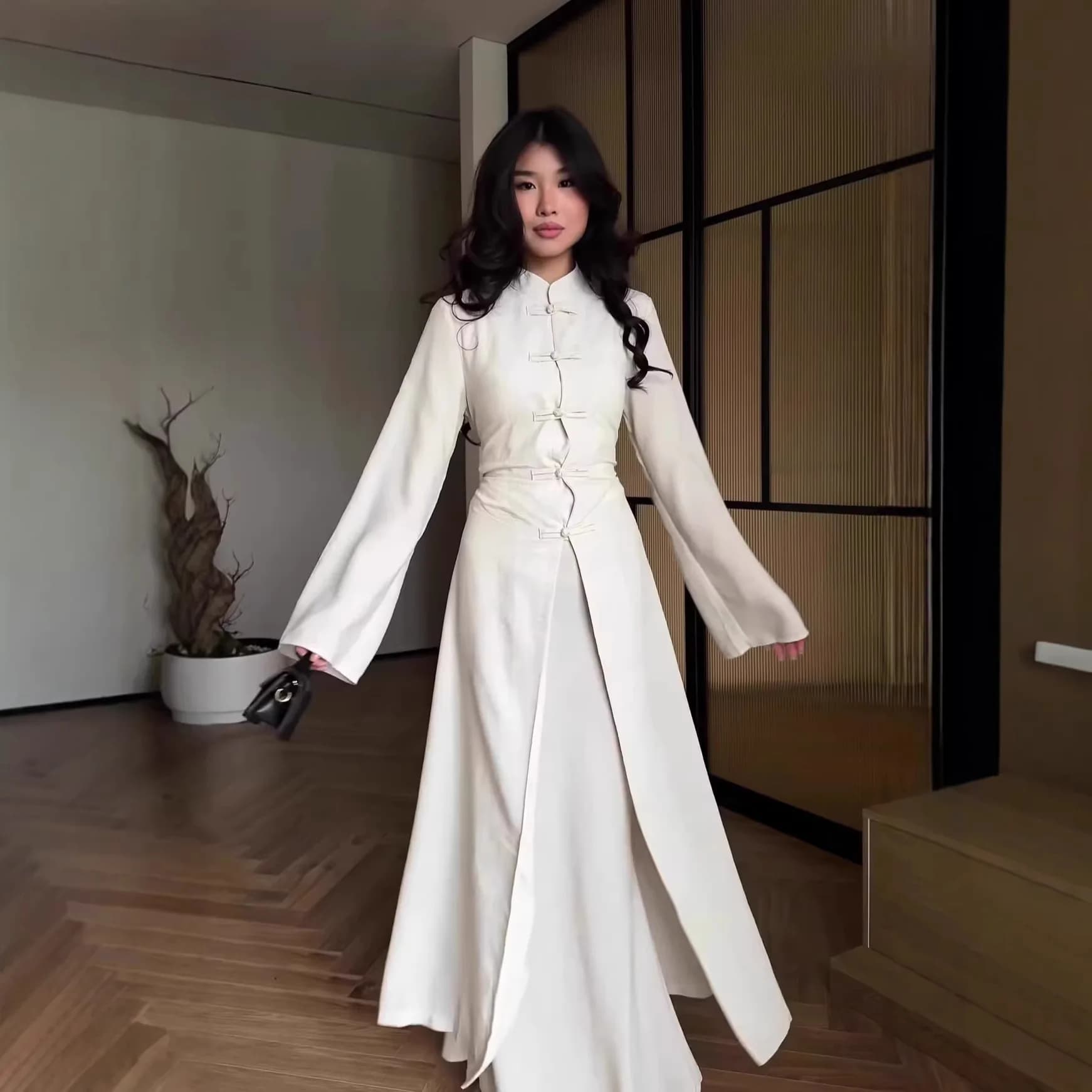 Skirt Suit Women Eid Muslim Cardigan Robe Skirts 2 Piece Sets Ramadan Lace Up Morocco Modest Outfits Dubai Long Coat Ensemble