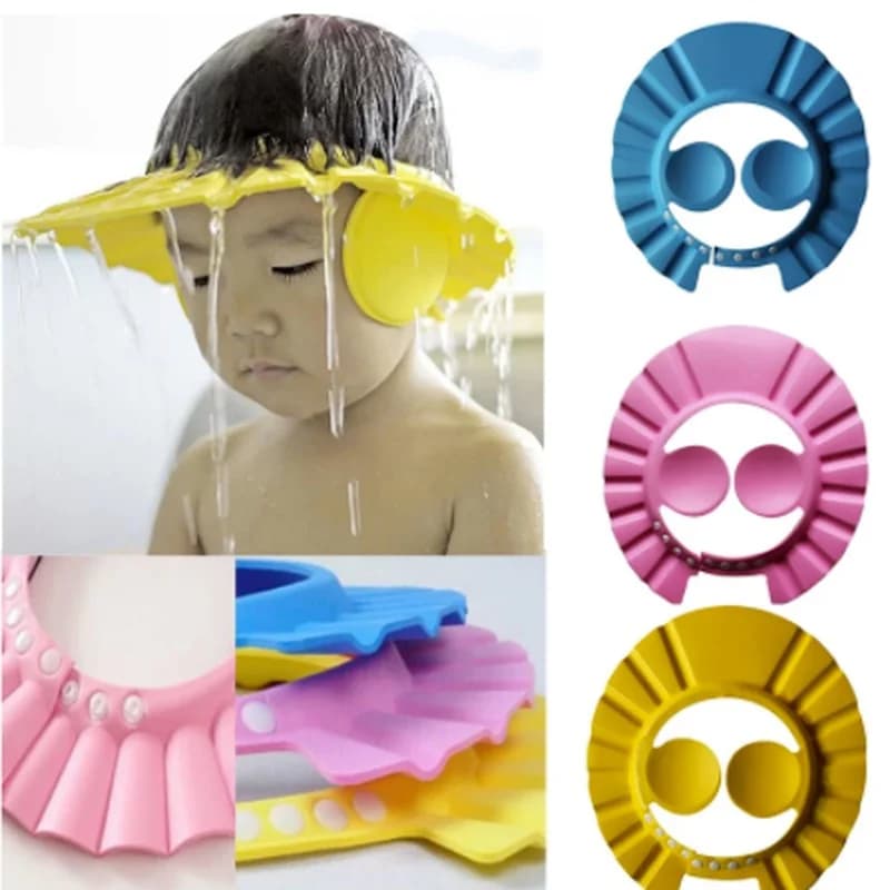 Adjustable Soft Headphone Shampoo for Kids Hair Care Children's Safety Shampoo Bathroom Head Guard Baby Bath Headset