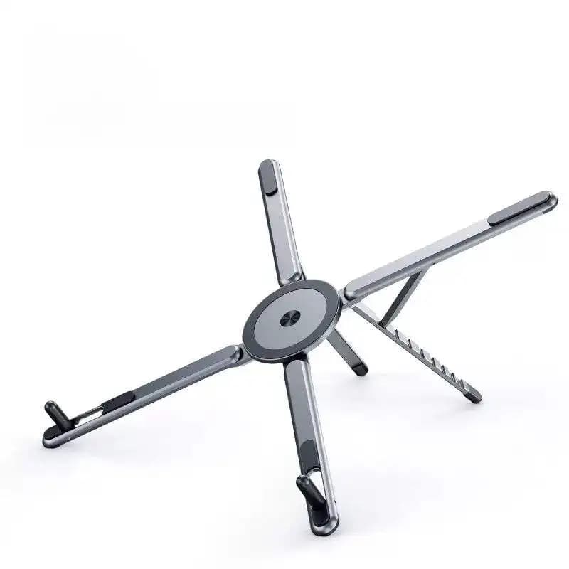 3 in 1 Magnetic Laptop Stand Portable Foldable Phone Holder Aluminum Alloy Ipad Holder for Travel for Desk Use