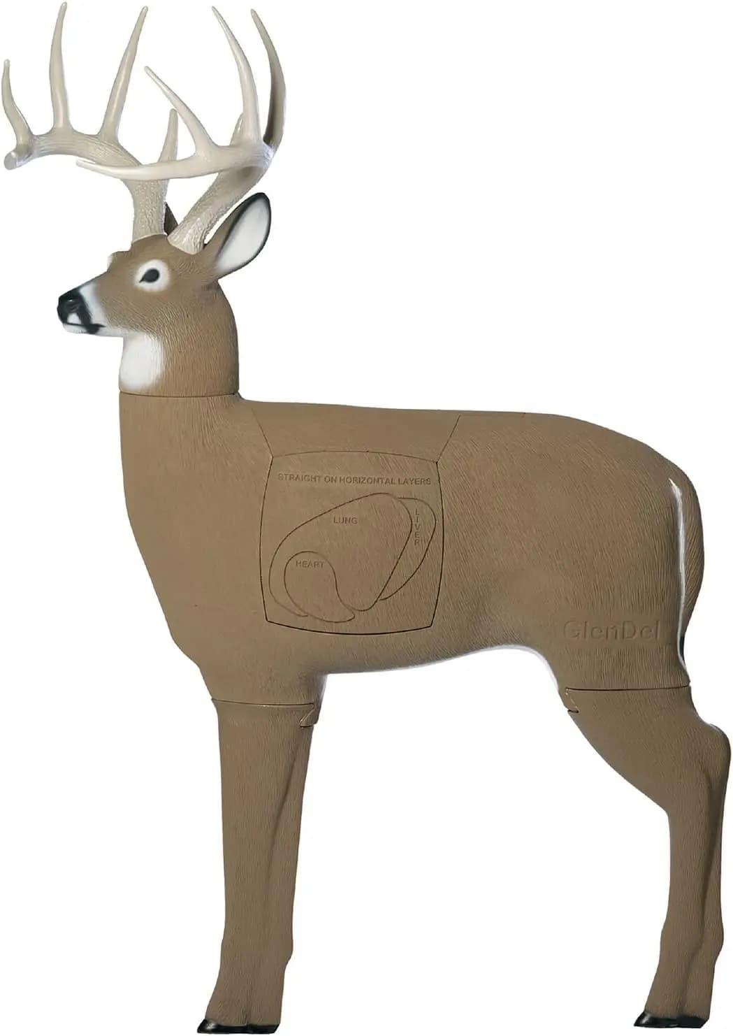 Bersaglio per tiro con l'arco 3D Buck con nucleo inserto sostituibile, GlenDel Buck con inserto a 4 lati, marrone-vendita diretta in fabbrica