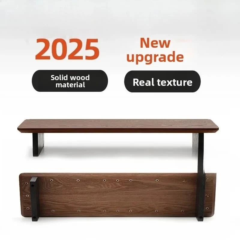 Solid Wood Monitor Support Modular Desktop Support Computer Storage Rack Base for Desk Organizer Display for Office Configuration