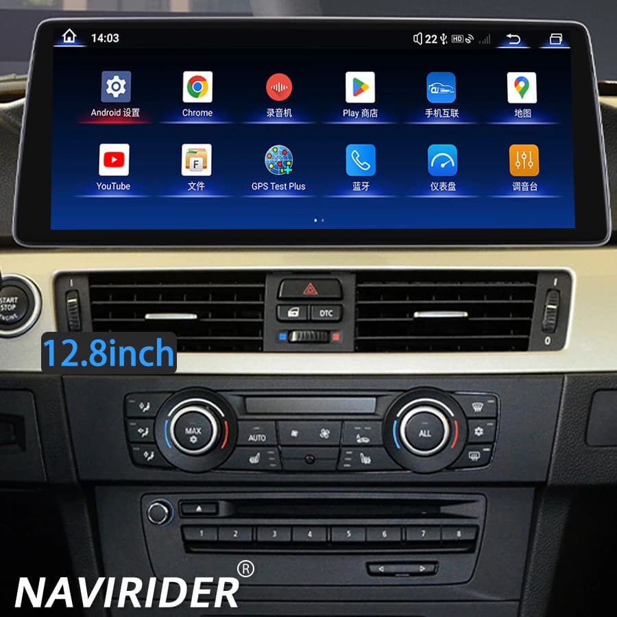 12.8''Android 14 DSP Carplay DSP AHD Screen For BMW 3 Series E92 2006-2015 AHD Car Radio With 360 Wireless BT Navirider Stereo