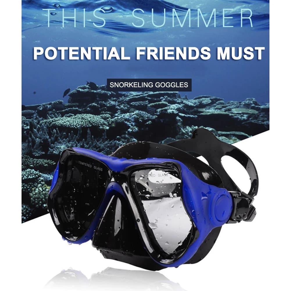 Professional Snorkeling Mask Panoramic Swimming Glasses with Wide View Wear Resistant Swimming Sports Glasses For Free Swim