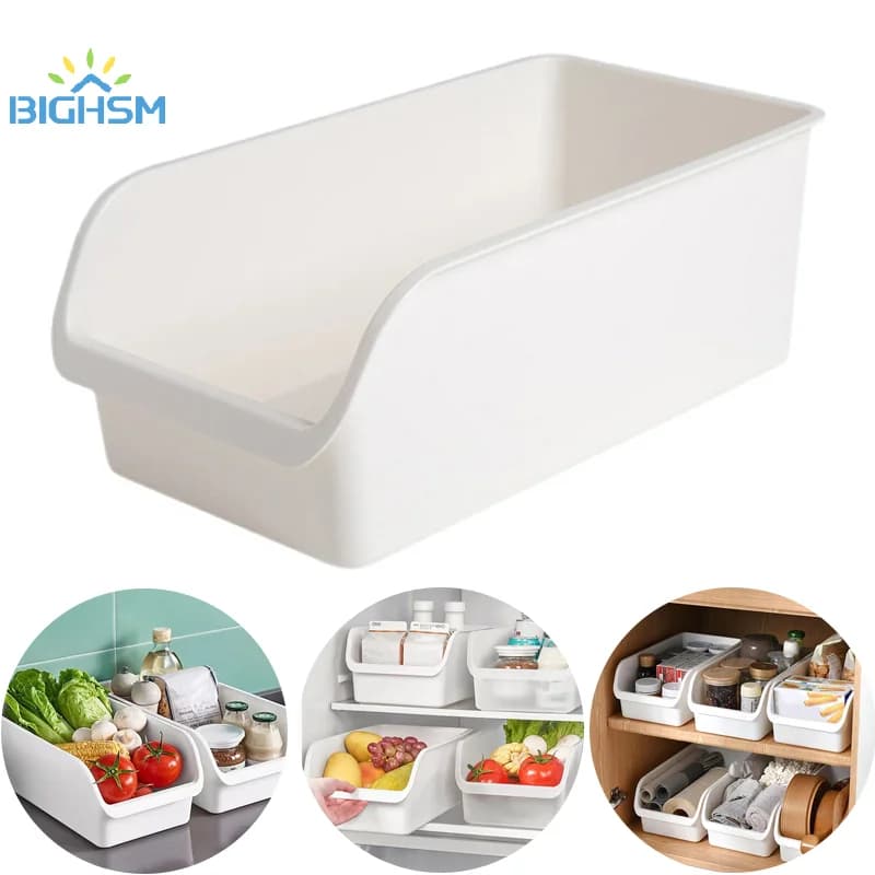 Scatola portaoggetti multifunzionale per articoli vari da cucina, frigorifero, spezie, verdura, frutta, scatole per armadietti, cassetti, contenitori