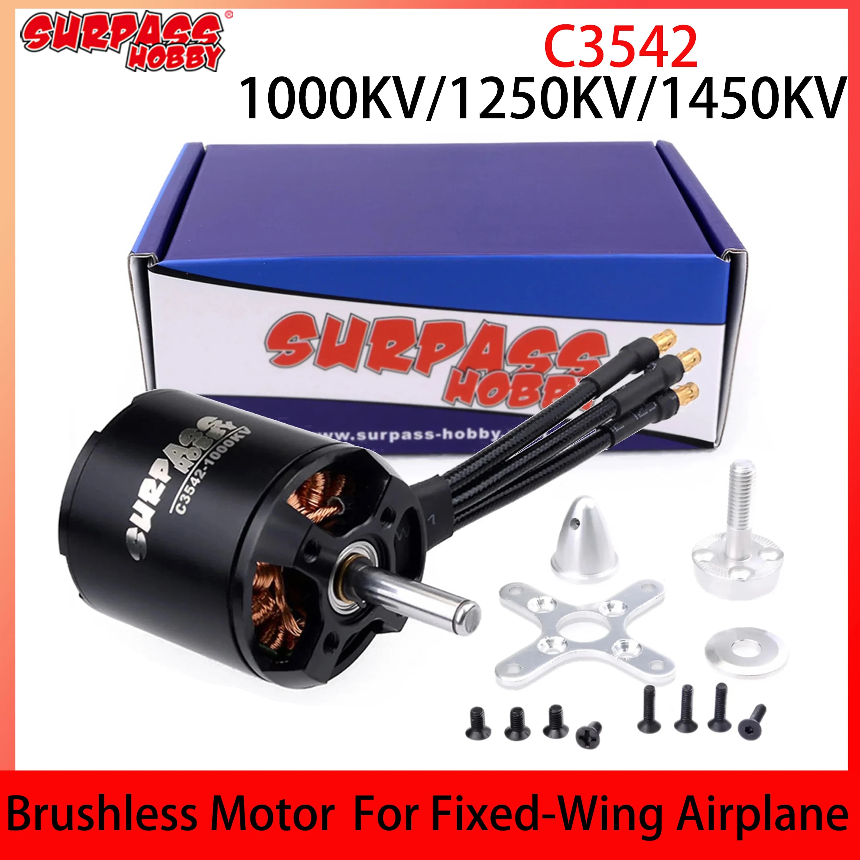 SURPASS HOBBY C3542 Motore Brushless 1000KV 1250KV 1450KV 2820 14 Poli per FPV Aereo Fix Wing RC Aereo Elicottero