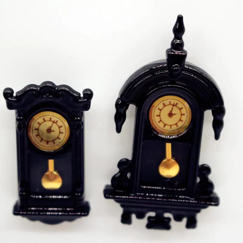 Orologio da parete vintage in miniatura per casa delle bambole, con quadrante e lancette mobili, accessori per arredamento e giocattoli per il gioco di imitazione