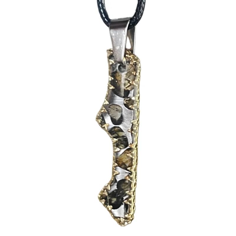 2.3g Seymchan Olive Meteorite manual Pendant Olive Meteorite Natural Olive Meteorite Necklace Pendant Specimen Collection- LB150