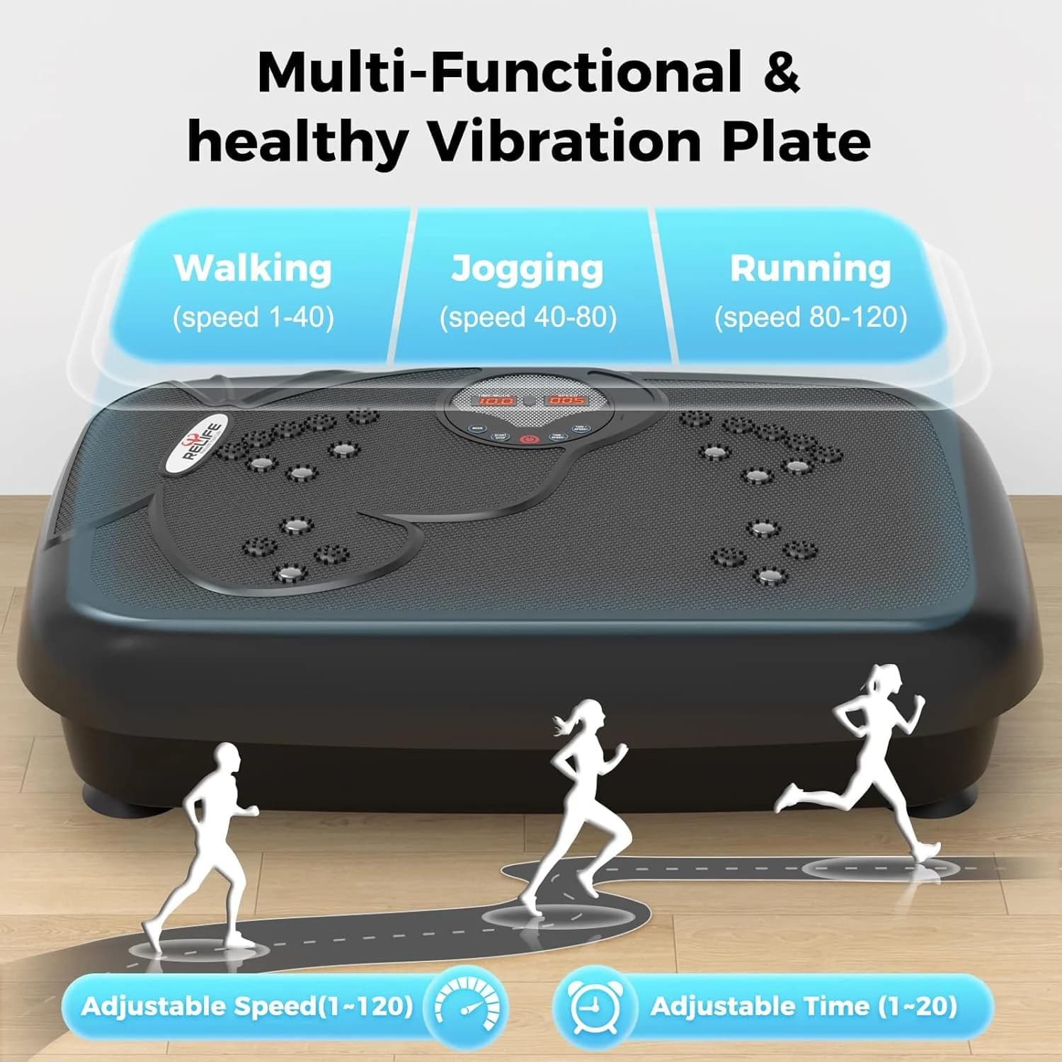 Exercise machine with vibrating plate Agitator for whole body Vibration Stand Board Lymphatic draining for weight loss Burning fat