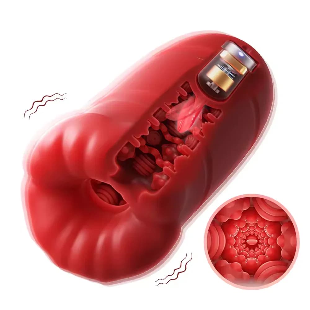 Automatic Masturbator Male Cup Licking Tongue Vibratory Pene Trainer Ginnico Vagina Vacuum Pump Sex Toys For Adult Men