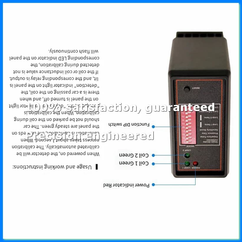 Smart Parking Double Channel Vehicle Exit Car Loop Detector PD232 Loop Detector for Access Control System Parking System-A73M